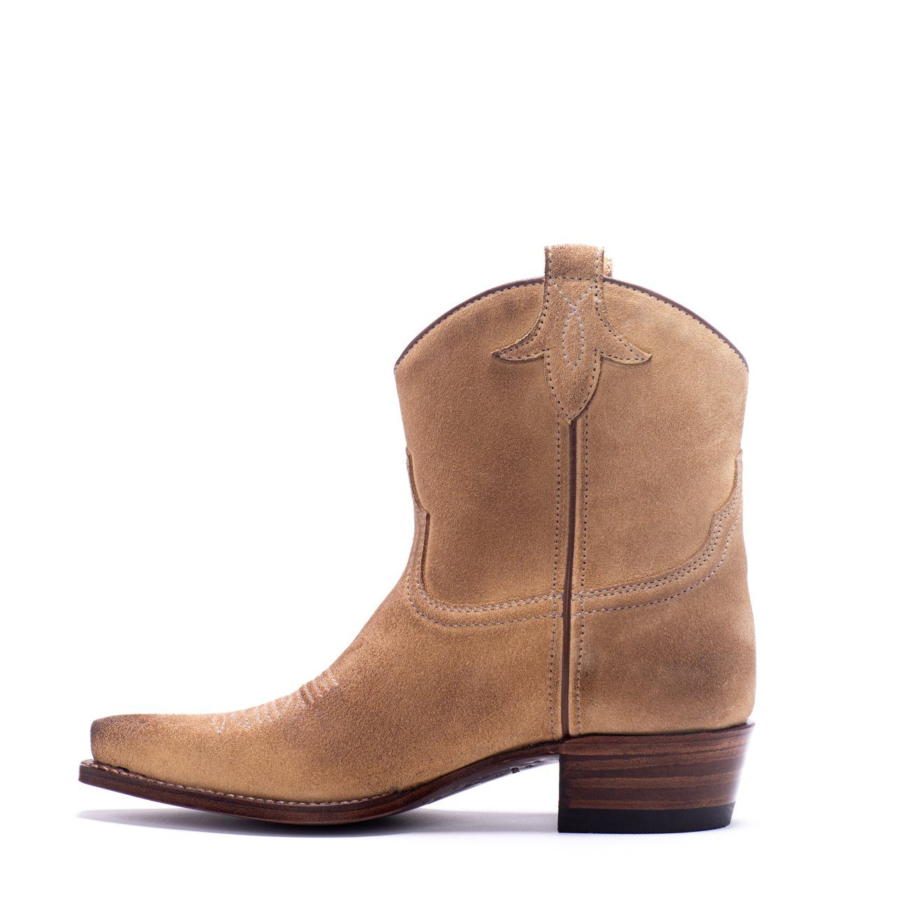 Womens Bluebell Feather Camel Suede Boot - Ranch Road Boots™